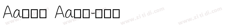 Aa金牛座   Aa字库字体转换